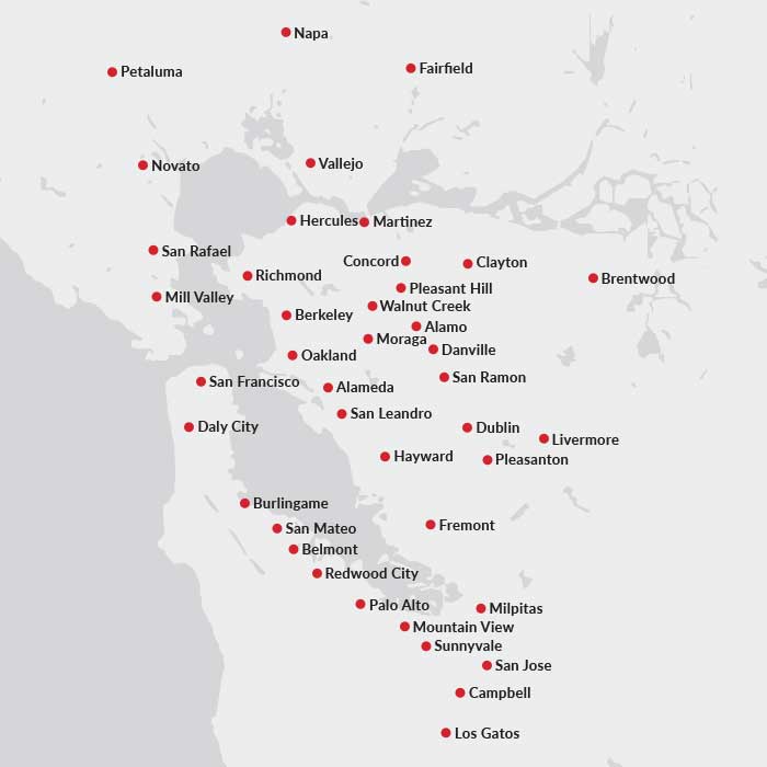 JV Lucas Paving Coverage Map